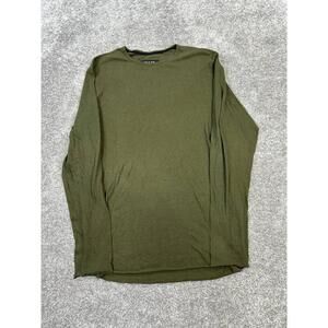 Rag & Bone Shirt Womens Xl Green Cotton Knit Pullover